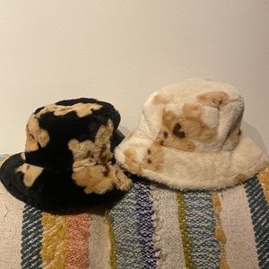 Fuzzy Teddy Bear bucket hats